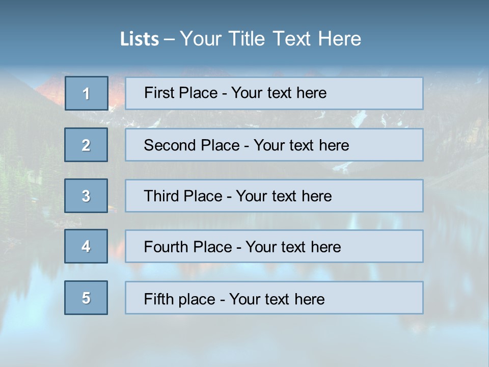 Water Travel Vivid PowerPoint Template