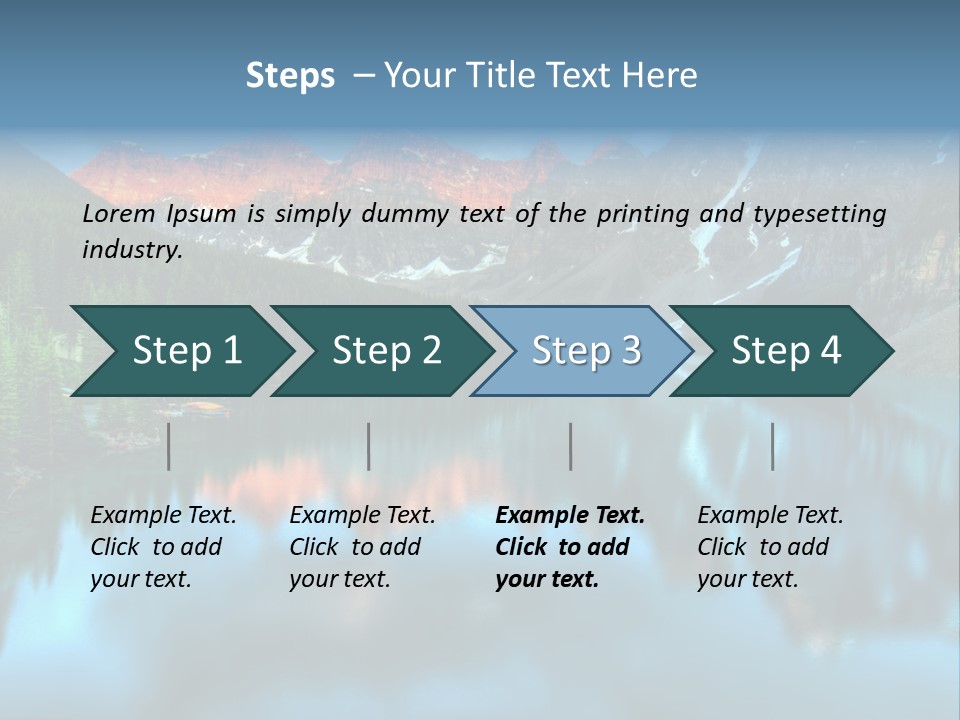 Water Travel Vivid PowerPoint Template