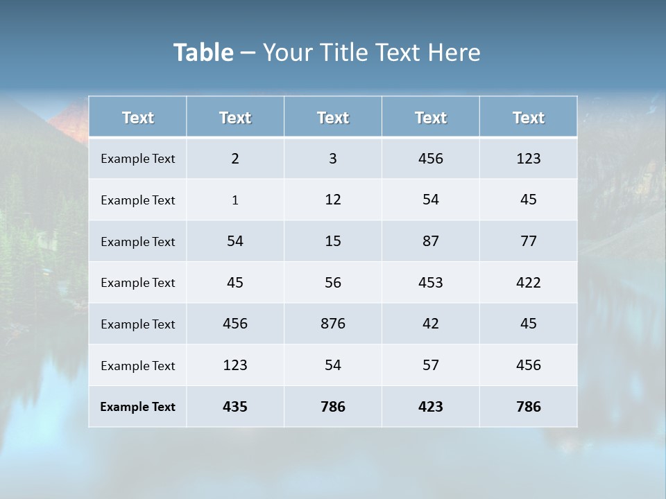 Water Travel Vivid PowerPoint Template