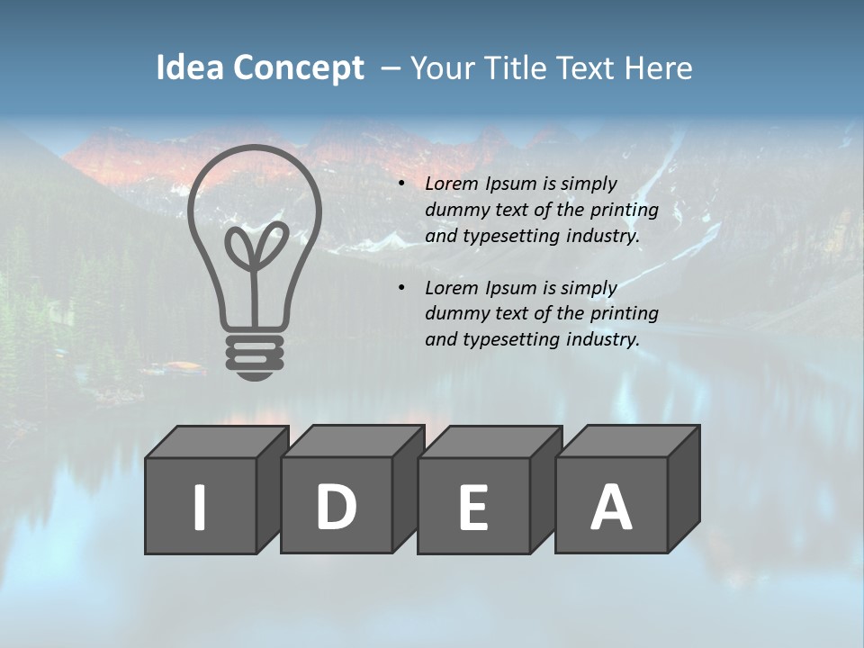 Water Travel Vivid PowerPoint Template