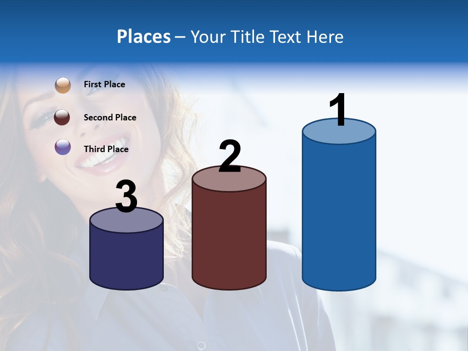 Office Female Modern PowerPoint Template