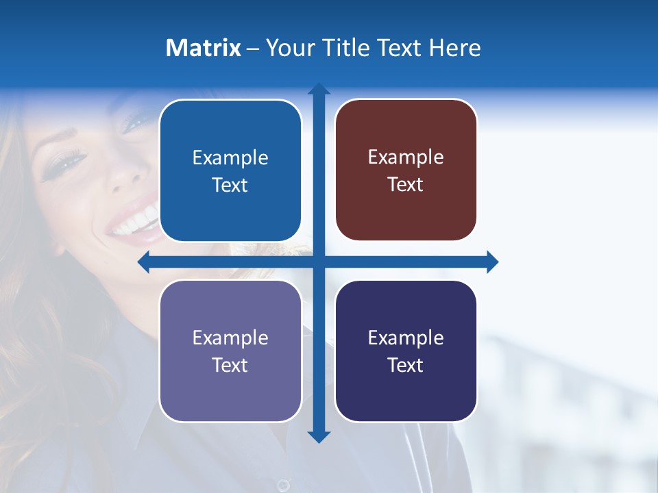 Office Female Modern PowerPoint Template