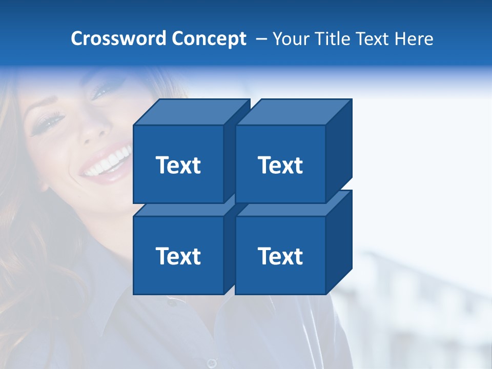Office Female Modern PowerPoint Template
