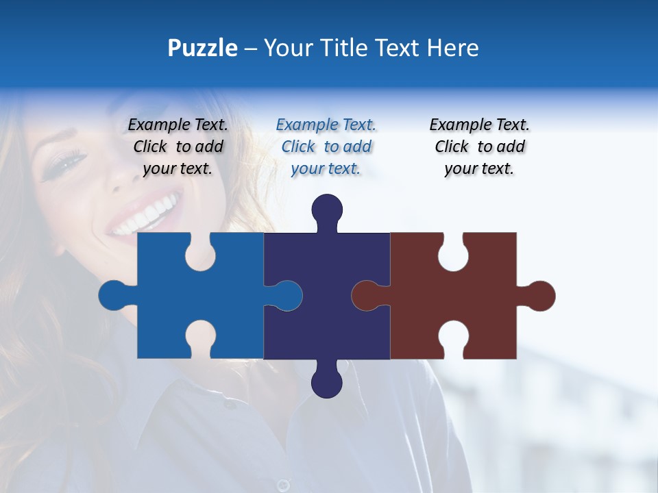 Office Female Modern PowerPoint Template