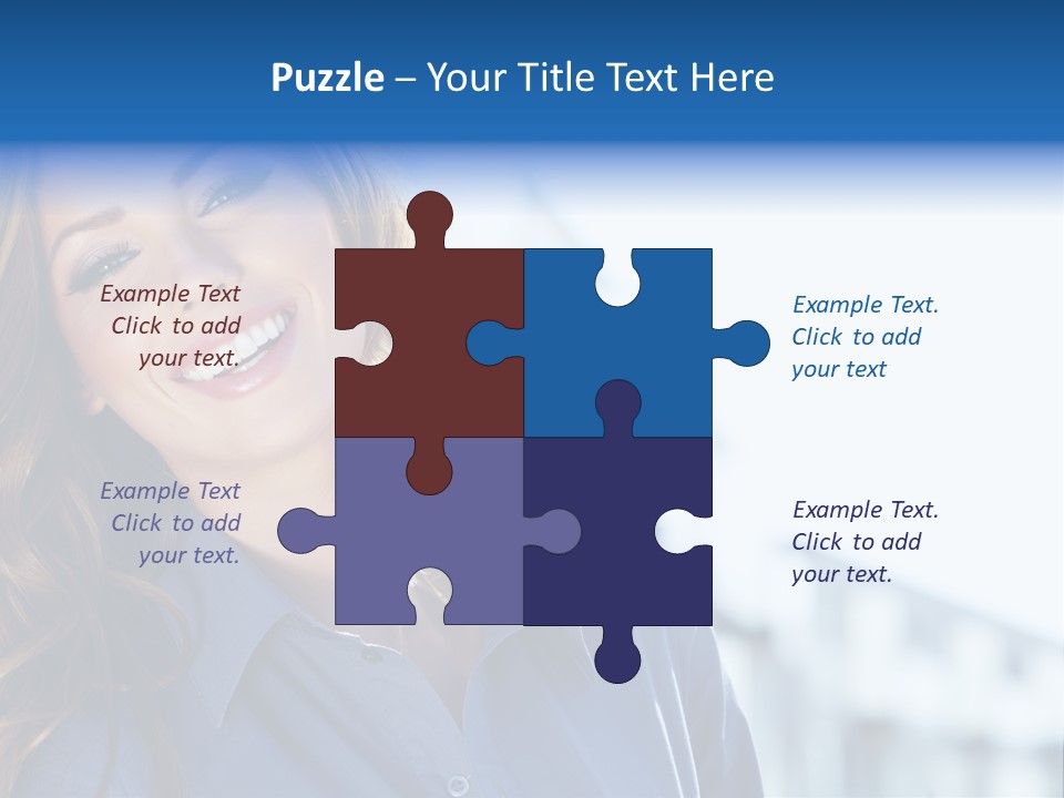 Office Female Modern PowerPoint Template