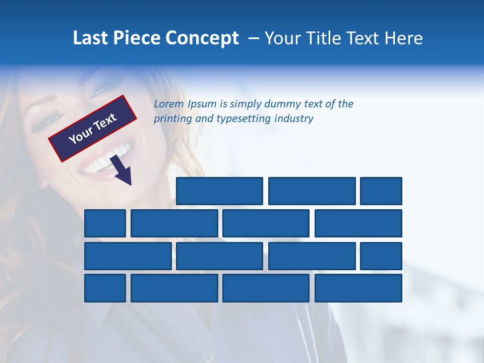 Office Female Modern PowerPoint Template