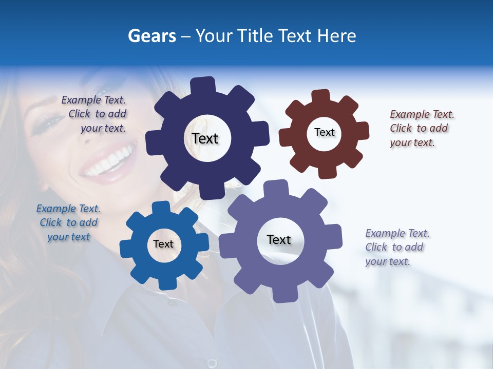 Office Female Modern PowerPoint Template