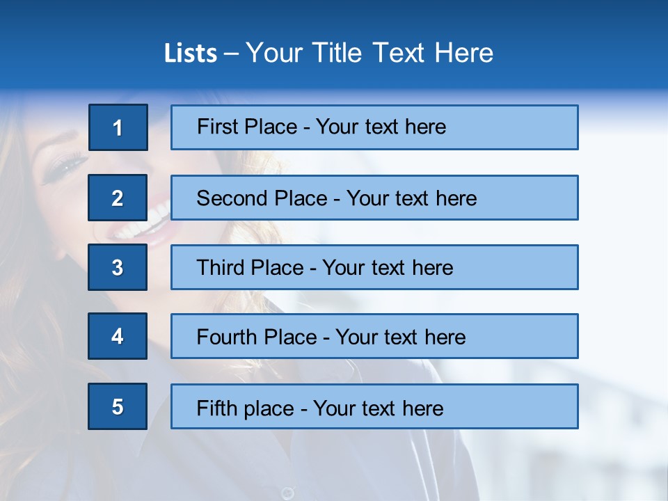 Office Female Modern PowerPoint Template