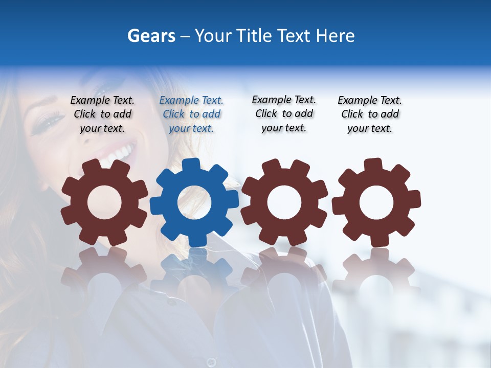 Office Female Modern PowerPoint Template