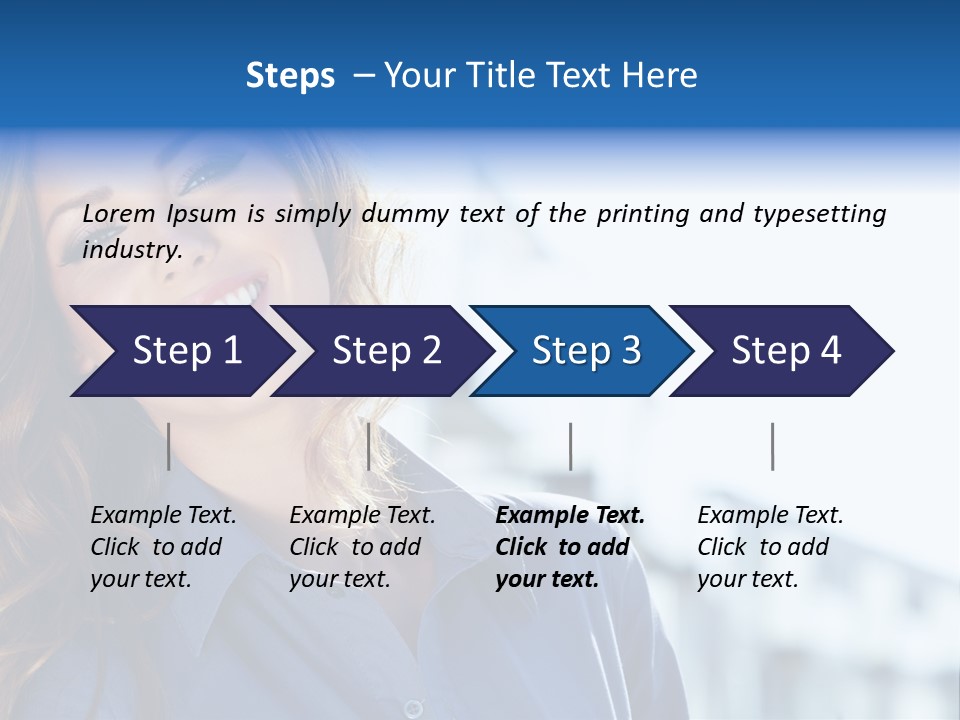 Office Female Modern PowerPoint Template