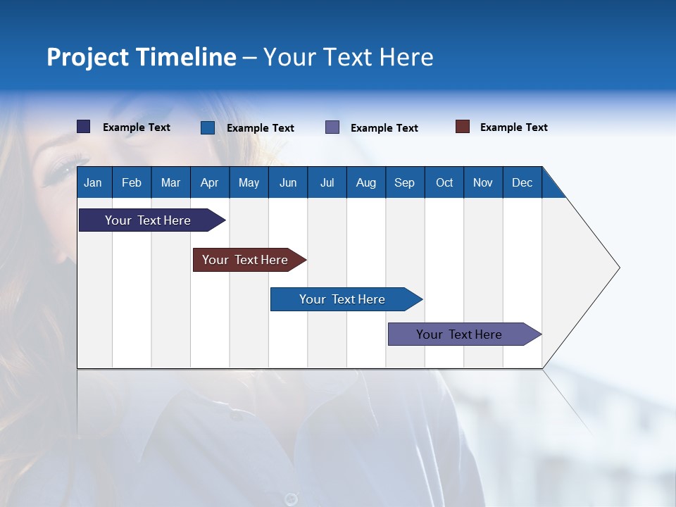 Office Female Modern PowerPoint Template