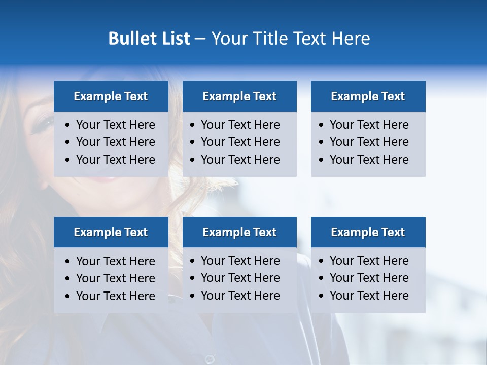 Office Female Modern PowerPoint Template