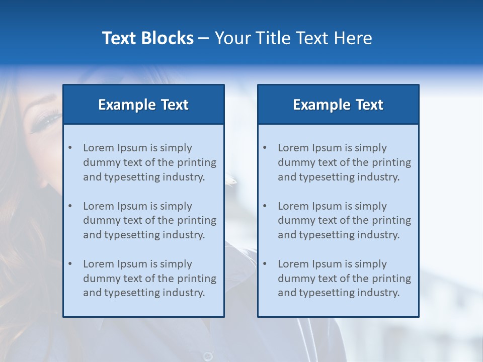 Office Female Modern PowerPoint Template