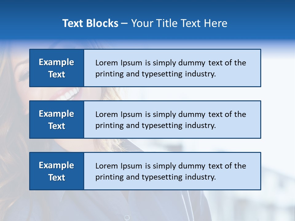Office Female Modern PowerPoint Template