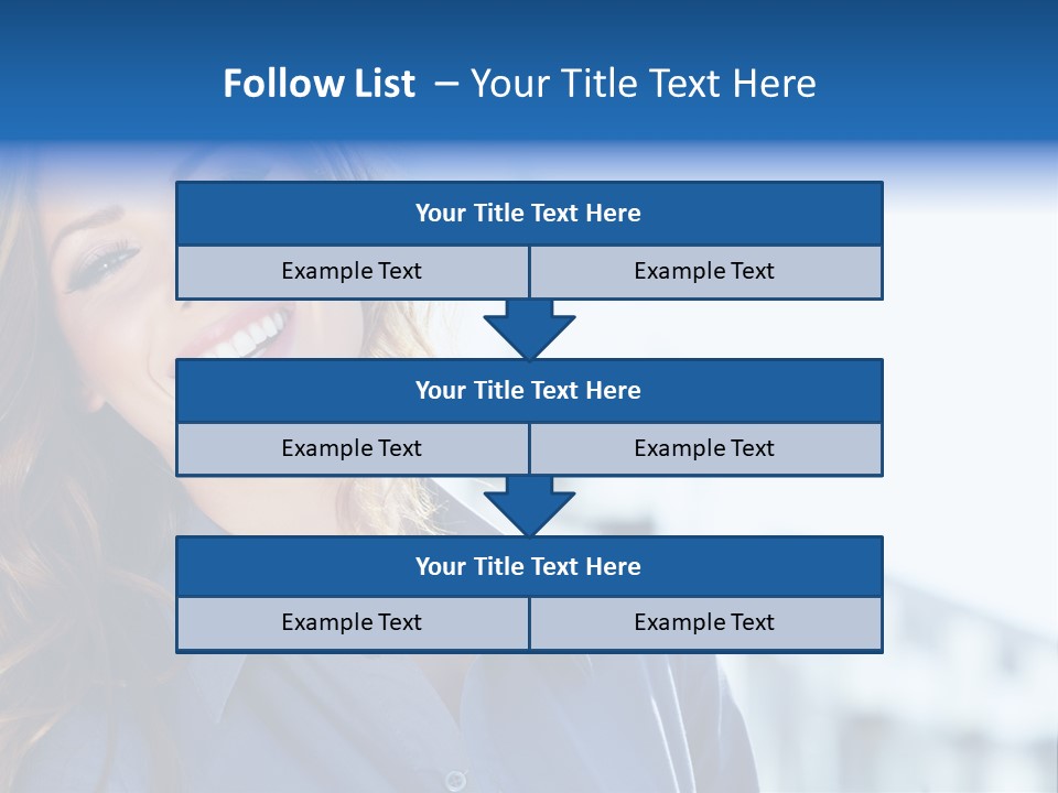 Office Female Modern PowerPoint Template