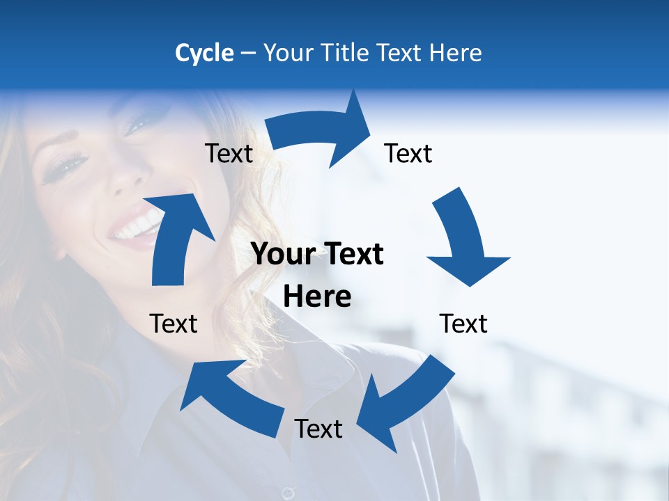 Office Female Modern PowerPoint Template
