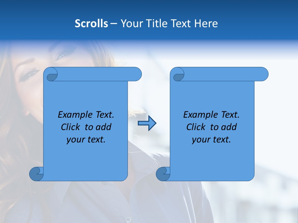 Office Female Modern PowerPoint Template