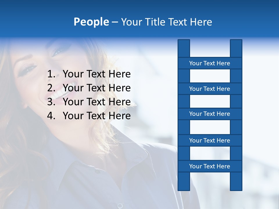 Office Female Modern PowerPoint Template
