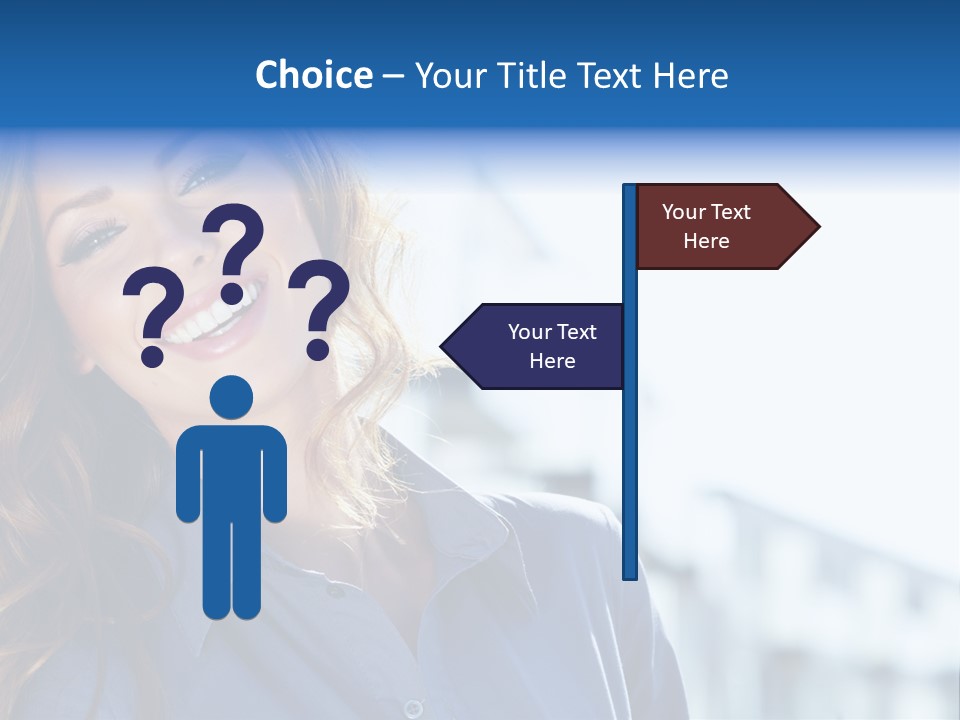 Office Female Modern PowerPoint Template