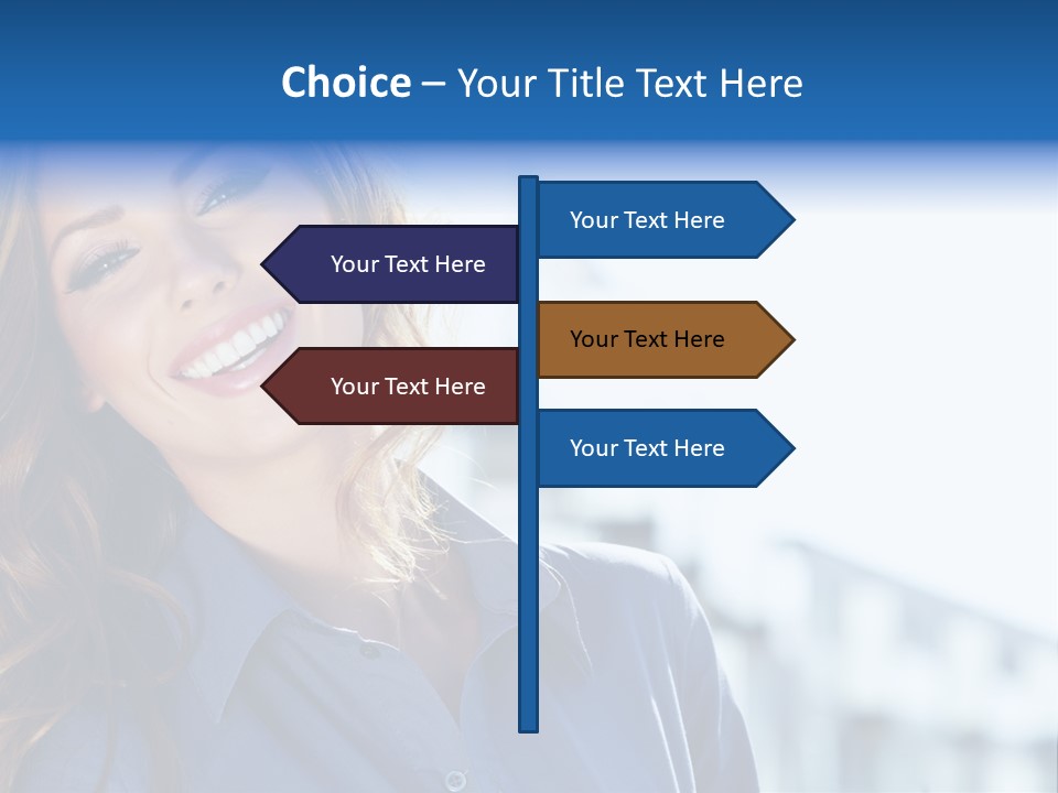 Office Female Modern PowerPoint Template