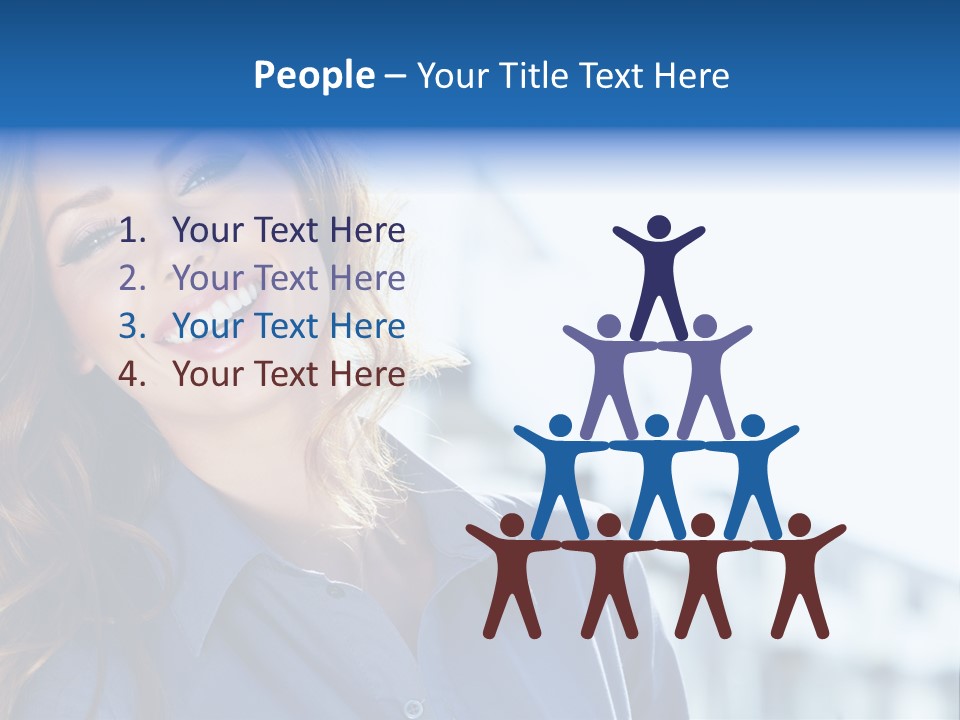 Office Female Modern PowerPoint Template