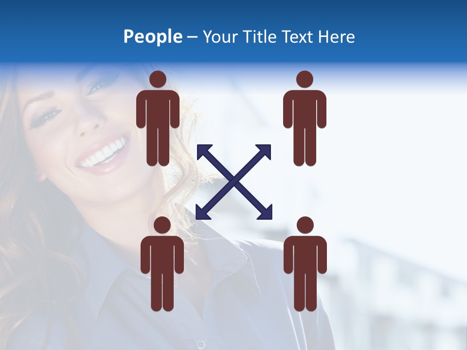 Office Female Modern PowerPoint Template
