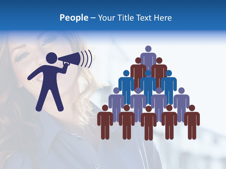 Office Female Modern PowerPoint Template