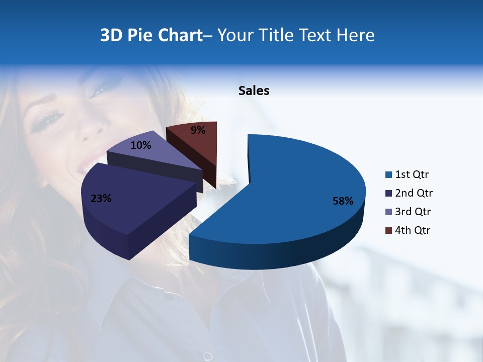 Office Female Modern PowerPoint Template