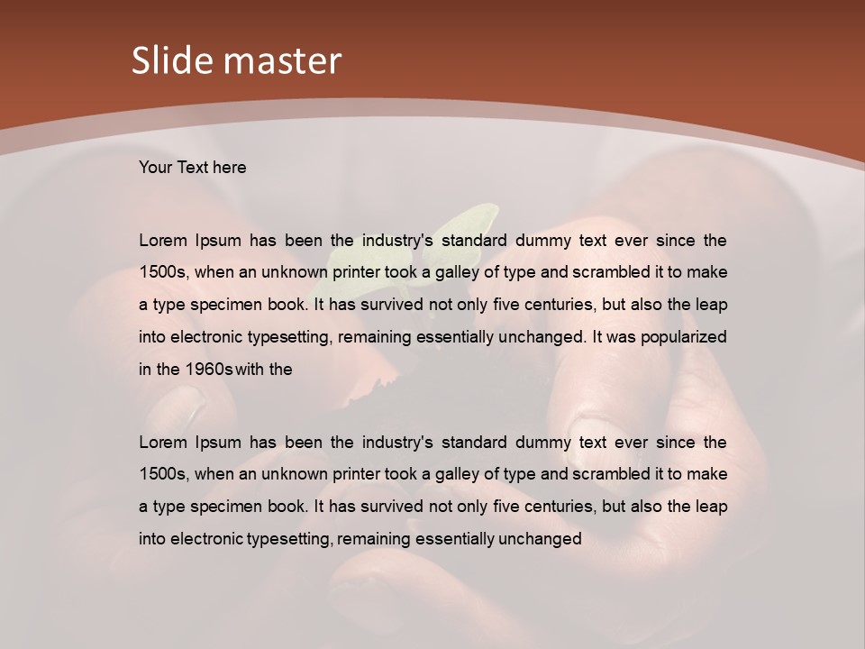 Spring Seedling Gardening PowerPoint Template