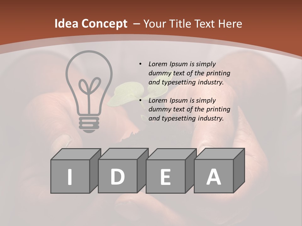 Spring Seedling Gardening PowerPoint Template