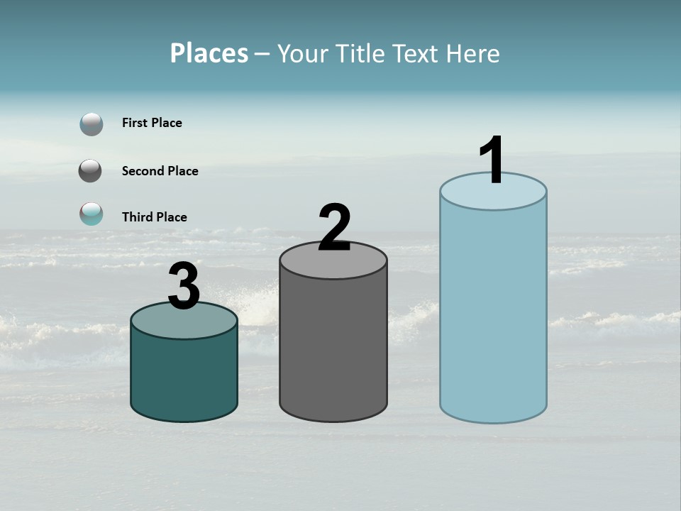 Mist Horizontal Stream PowerPoint Template