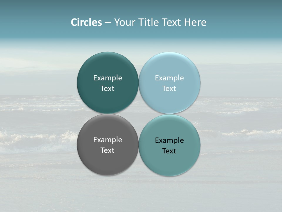 Mist Horizontal Stream PowerPoint Template