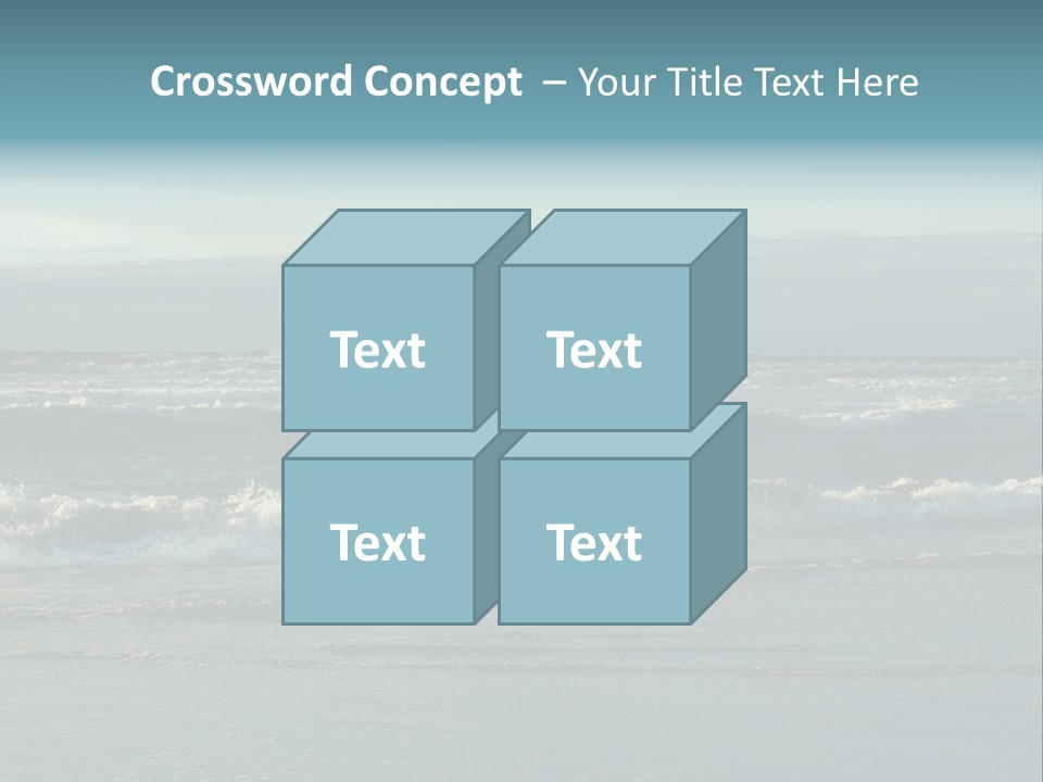Mist Horizontal Stream PowerPoint Template