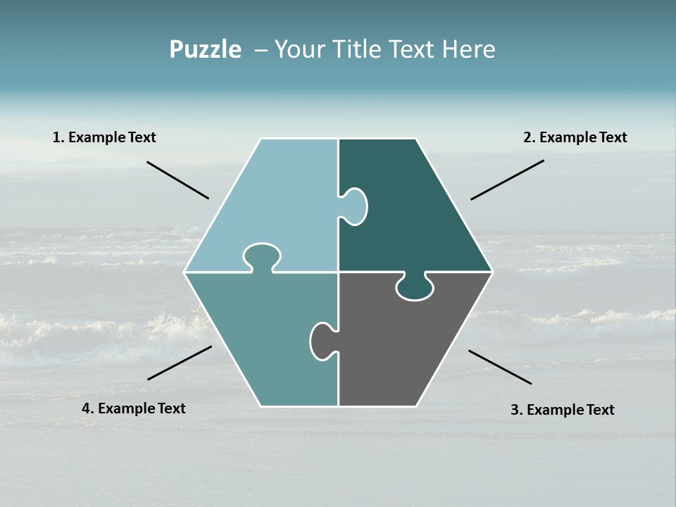 Mist Horizontal Stream PowerPoint Template