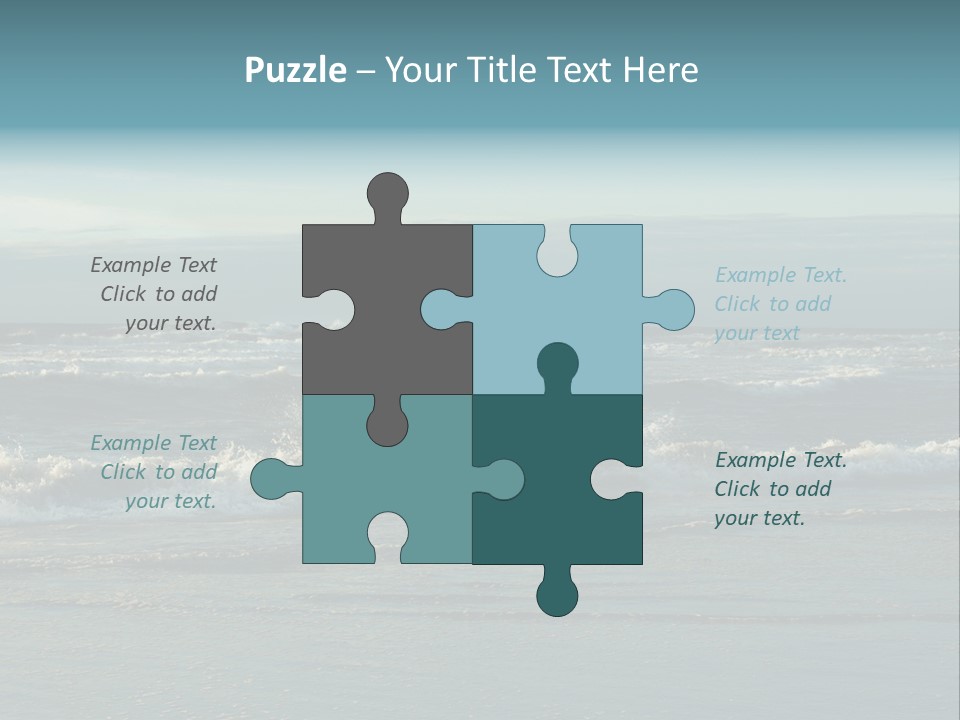 Mist Horizontal Stream PowerPoint Template