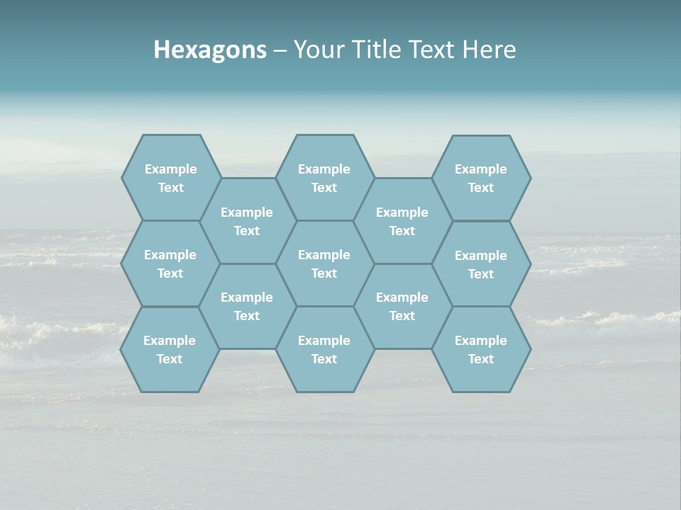 Mist Horizontal Stream PowerPoint Template