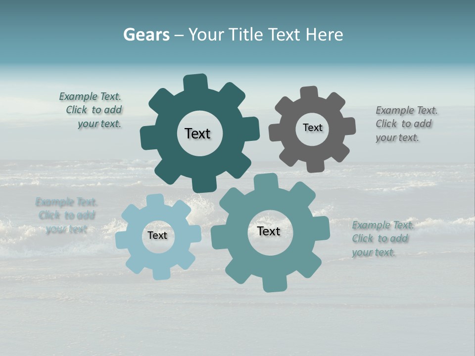 Mist Horizontal Stream PowerPoint Template