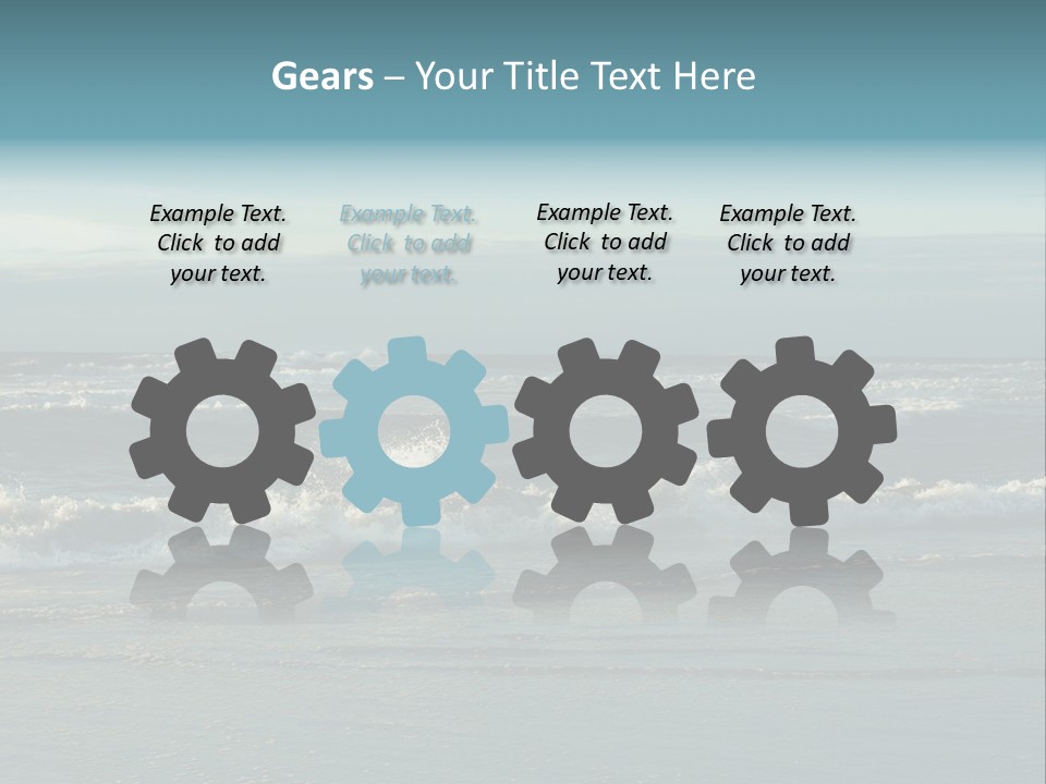 Mist Horizontal Stream PowerPoint Template