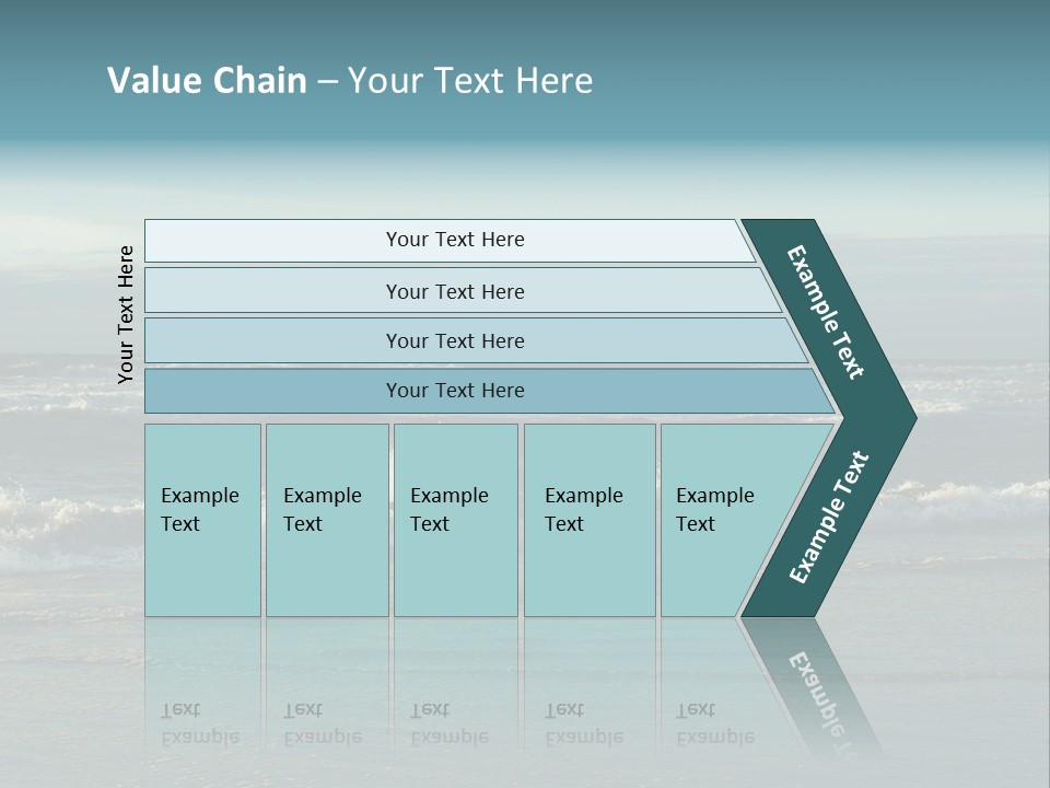Mist Horizontal Stream PowerPoint Template