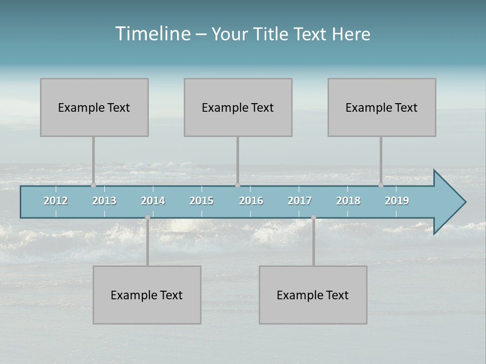 Mist Horizontal Stream PowerPoint Template