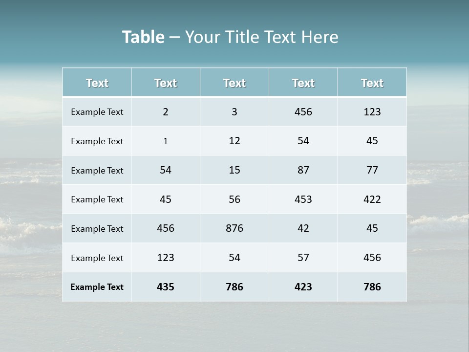 Mist Horizontal Stream PowerPoint Template