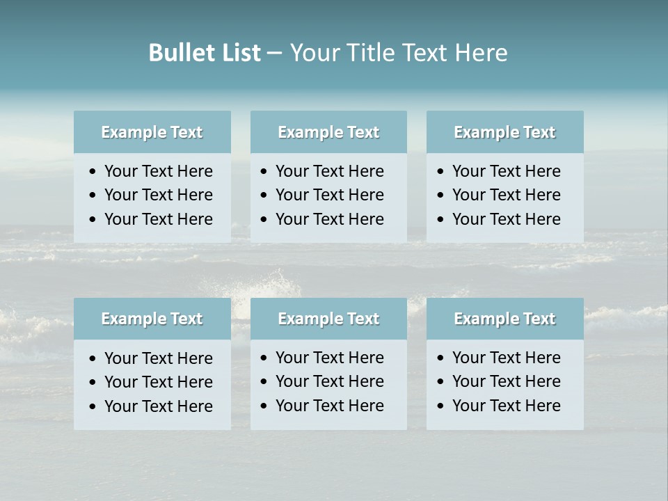 Mist Horizontal Stream PowerPoint Template