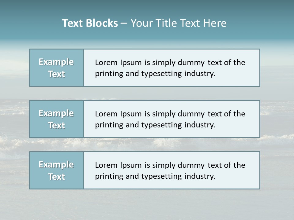 Mist Horizontal Stream PowerPoint Template