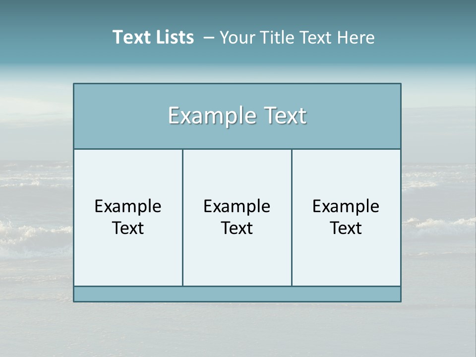 Mist Horizontal Stream PowerPoint Template