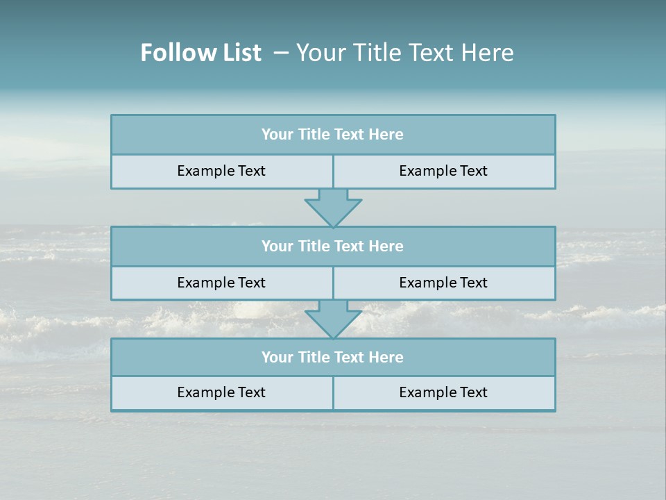 Mist Horizontal Stream PowerPoint Template
