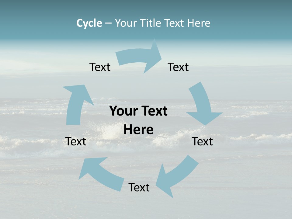 Mist Horizontal Stream PowerPoint Template