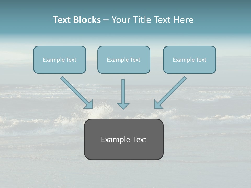 Mist Horizontal Stream PowerPoint Template