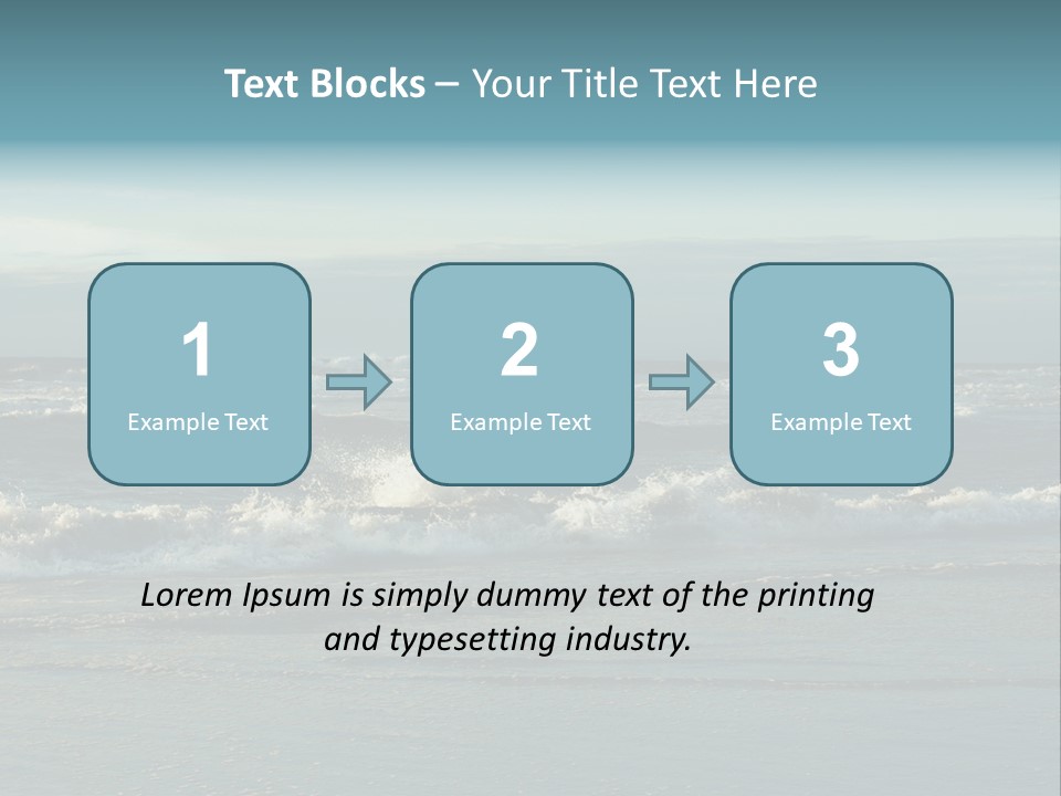 Mist Horizontal Stream PowerPoint Template