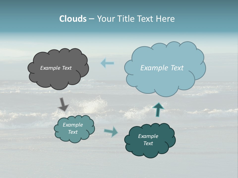 Mist Horizontal Stream PowerPoint Template