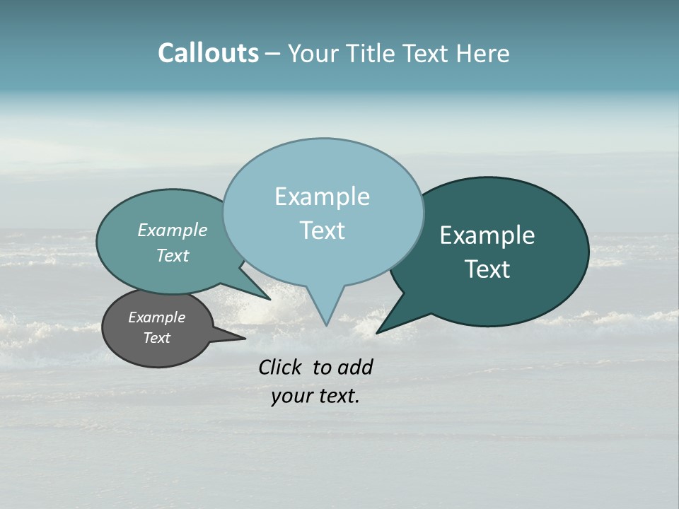 Mist Horizontal Stream PowerPoint Template